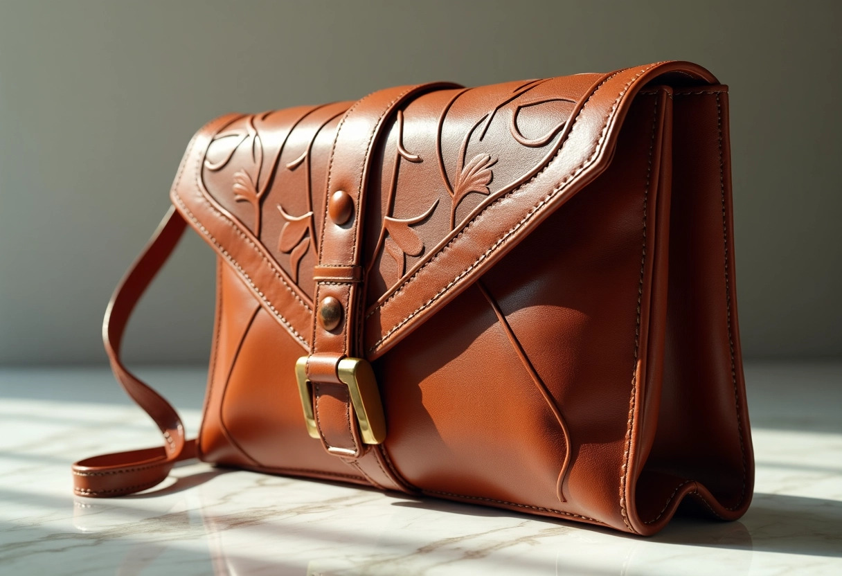 pochette cuir