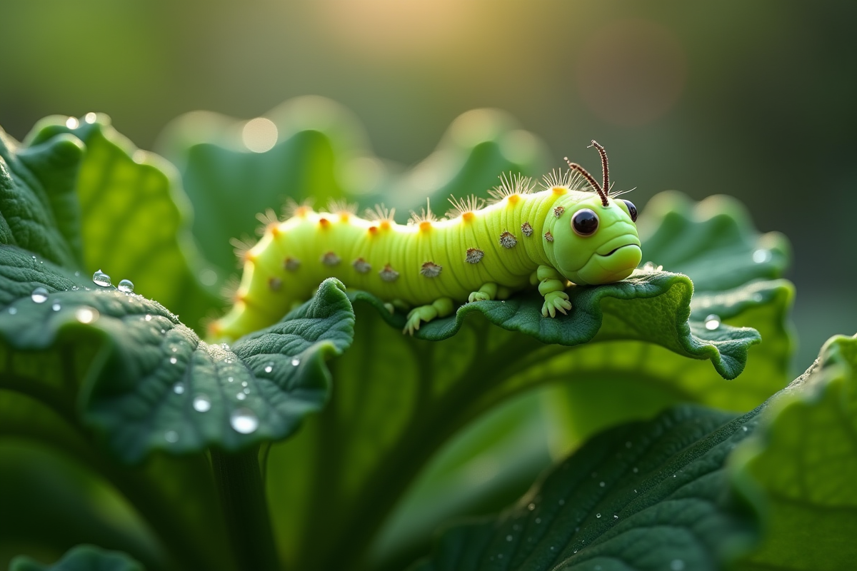 chenille verte