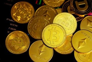 Pièces cryptomonnaie